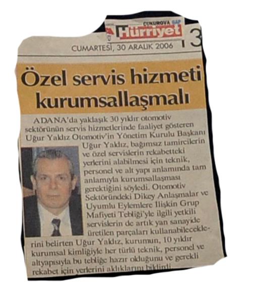 Oto Özel Servis Kurumsallaşmalı - Uğur Yaldız